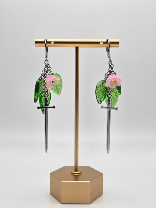 Blades and Bellflowers Earrings