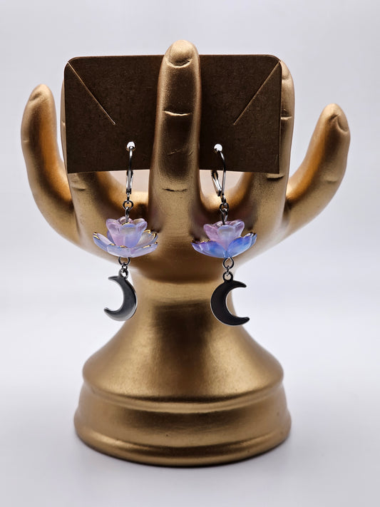 Moon Flower Earrings