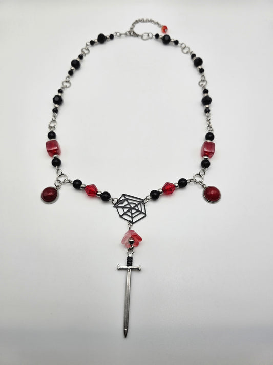 Web and Blade necklace