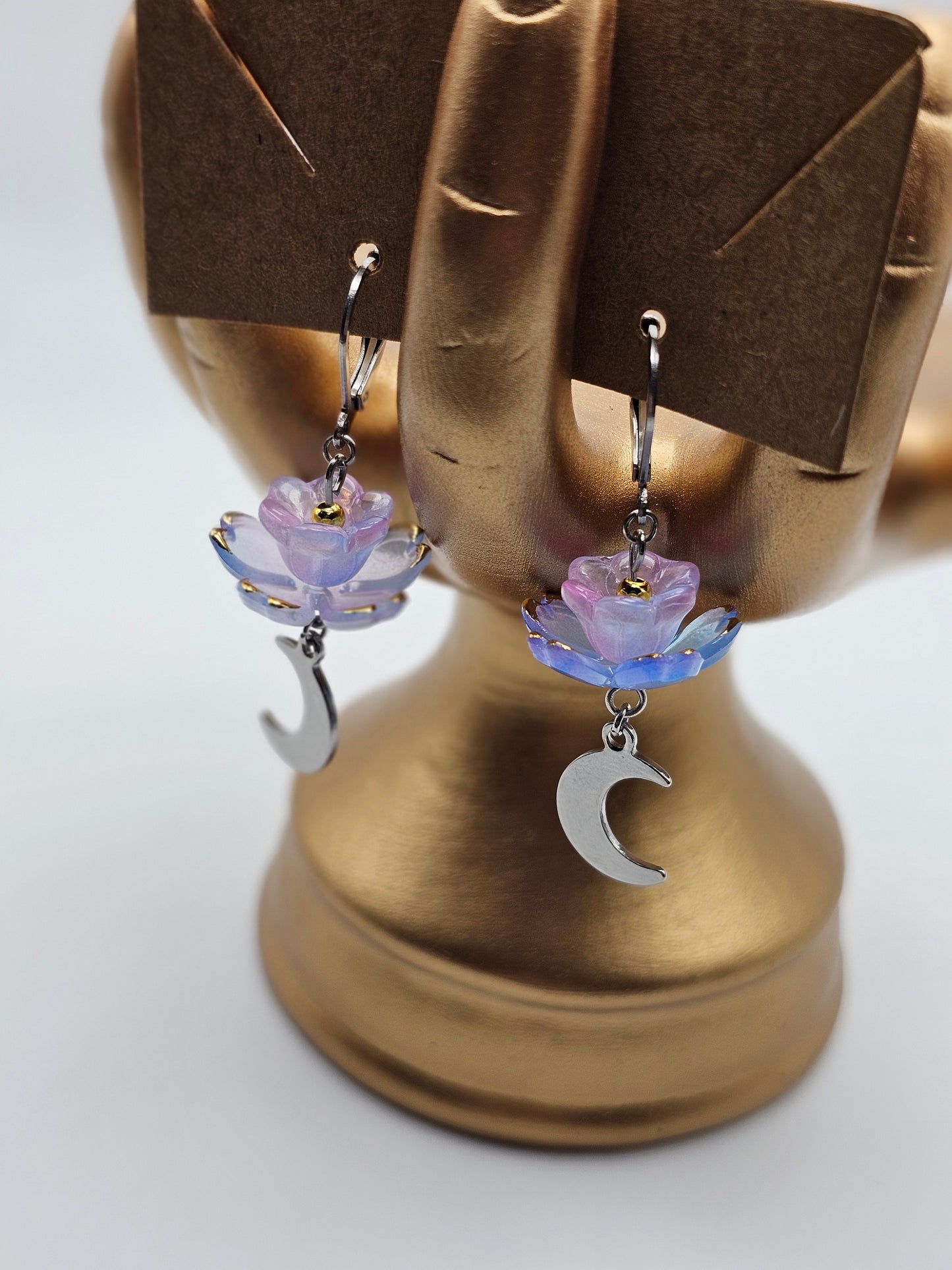 Moon Flower Earrings