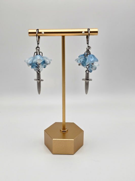 Bluebell Blossoms and Dagger Earrings